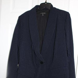 Lane Bryan Blue Striped Women's Jacket